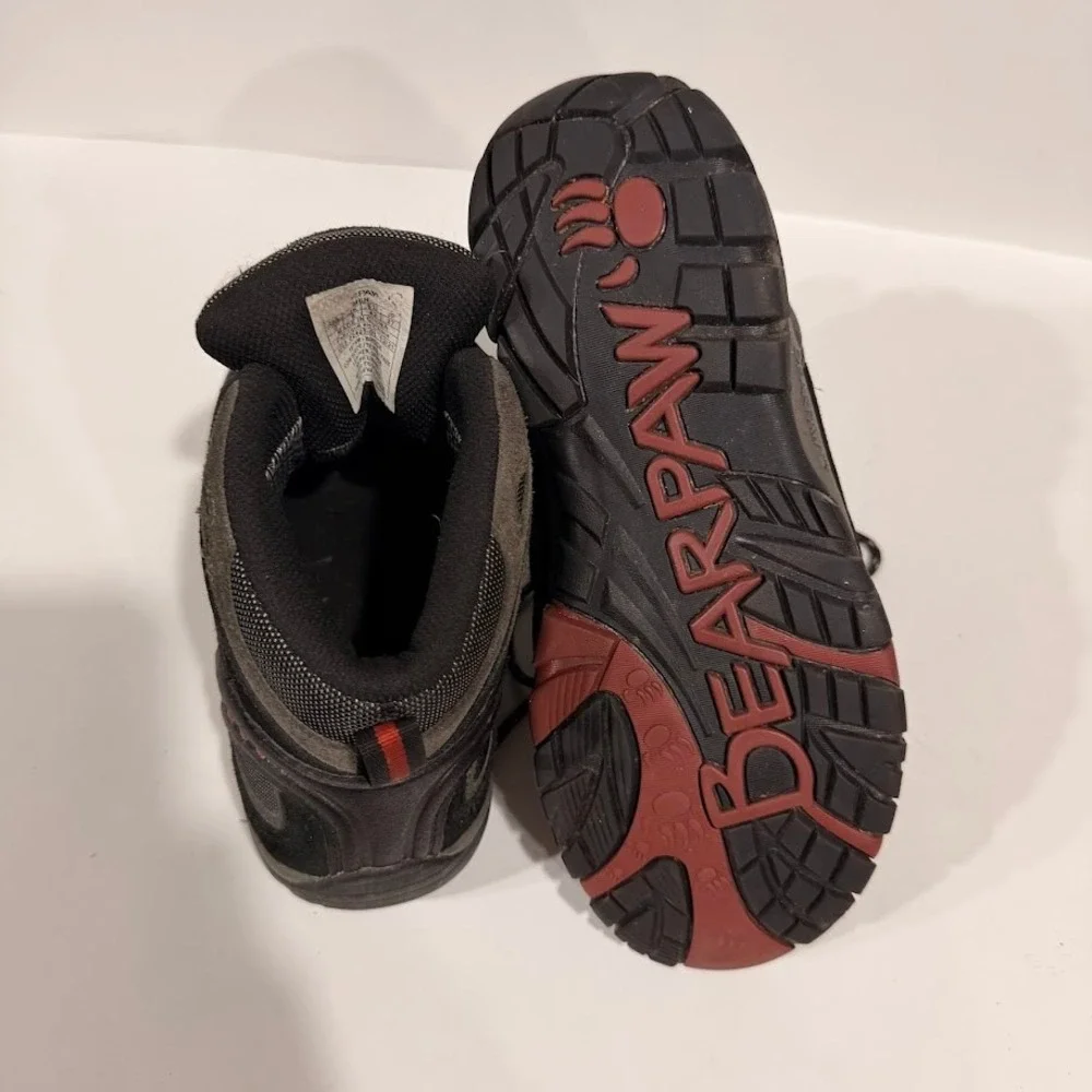 Bearpaw Brock Mens Hiking Boots Black Trail Shoes Size 9 Camping Gorp Granola‎